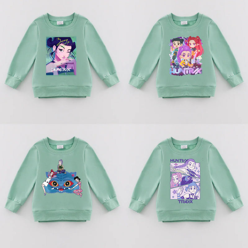 K-Pop Demon Hunters Exclusive Pre-Sale: Crewneck Sweatshirt (mint green)