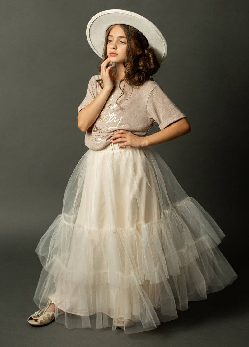Oatmeal Autumn Skirt