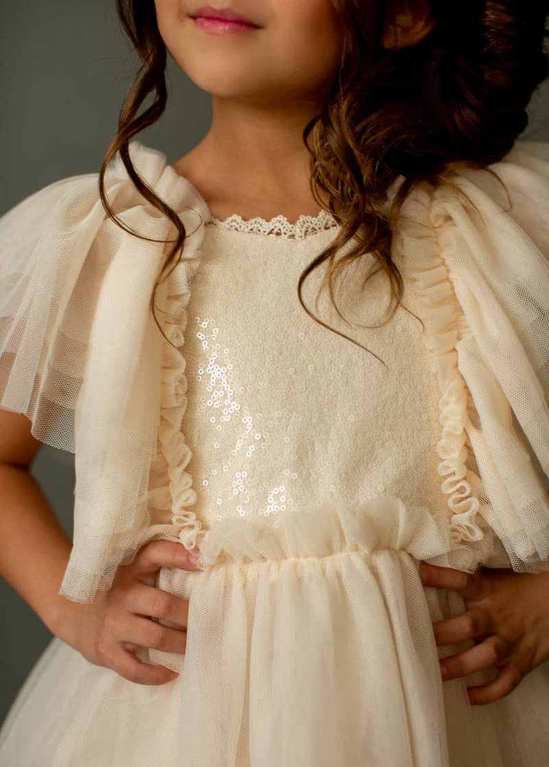 Ayla Petticoat Dress in Vanilla