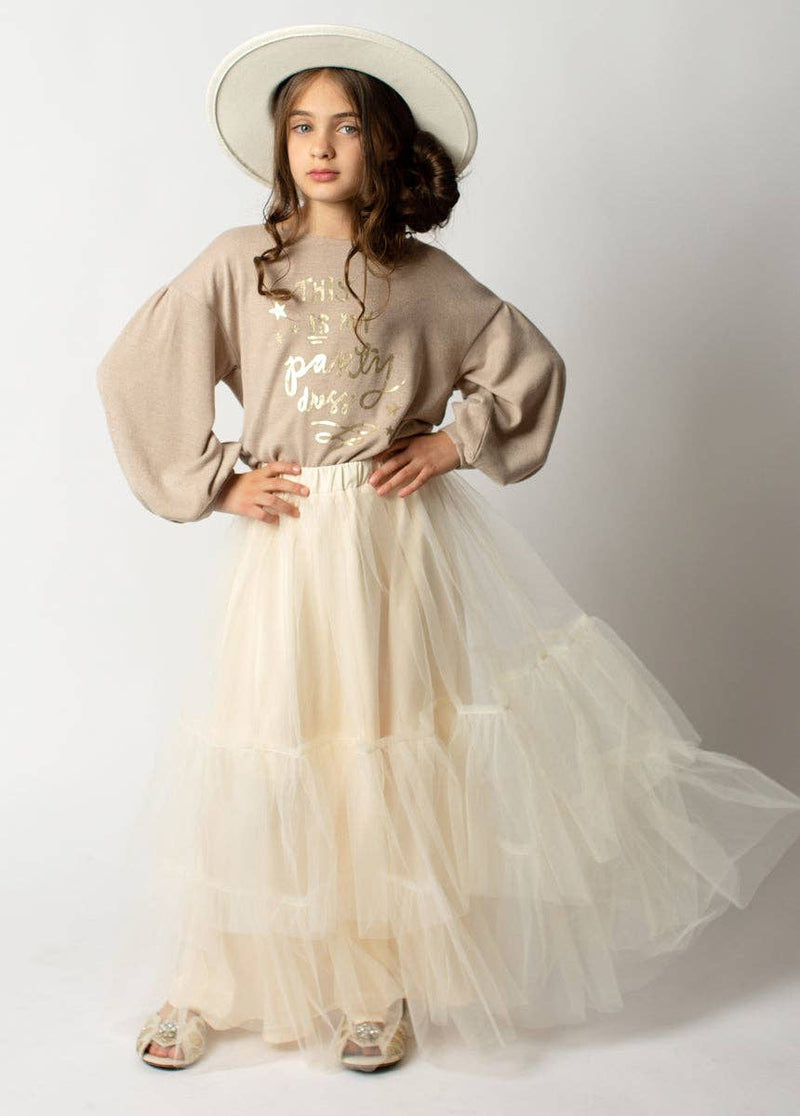 Oatmeal Autumn Skirt
