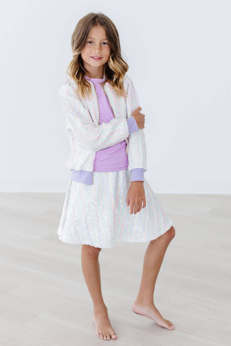 Twinkle and Zip Sequin Jacket (unicorn)