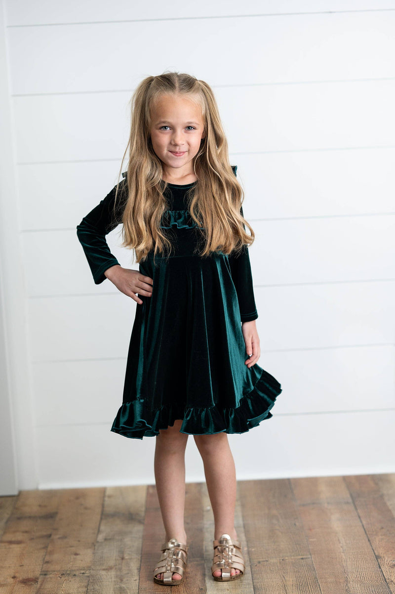 Rockin’ Around The Tree Twirl (Forest green)