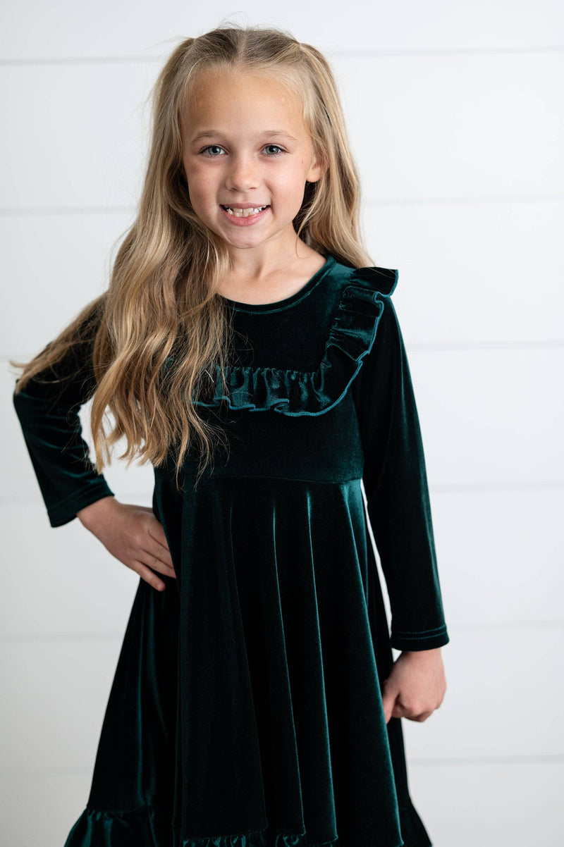 Rockin’ Around The Tree Twirl (Forest green)