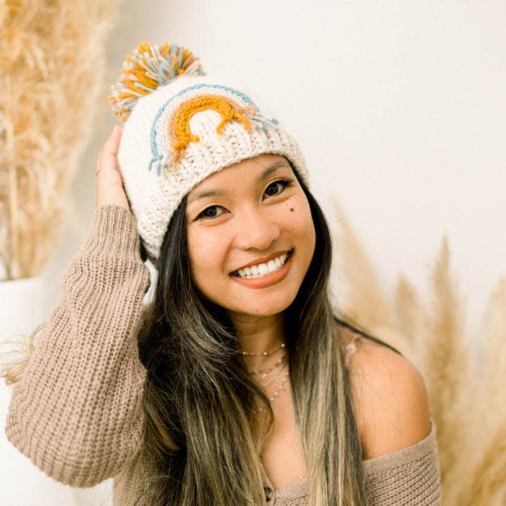 Boho Rainbows Beanie Hats