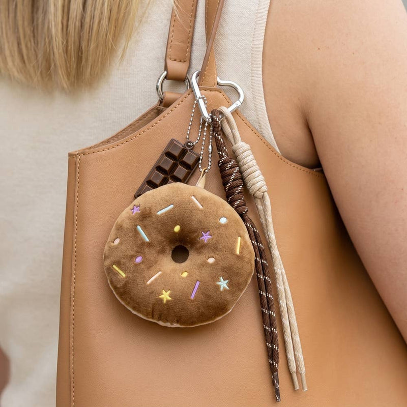 Life is Sweet Donut Bag Charm (pink)