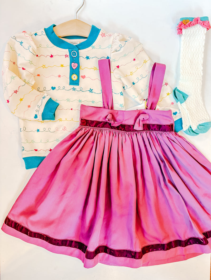 Snowflake Scribbles Top