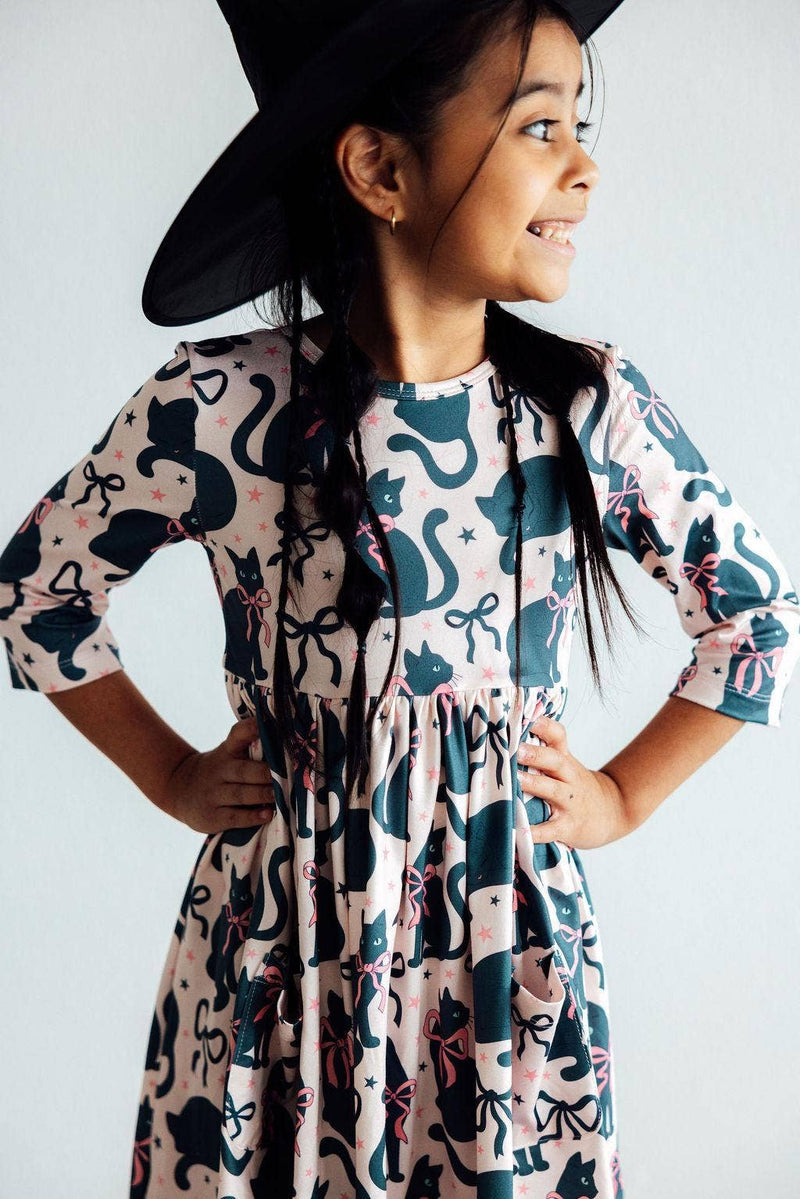 Hocus Purr-cus Pocket Twirl Dress