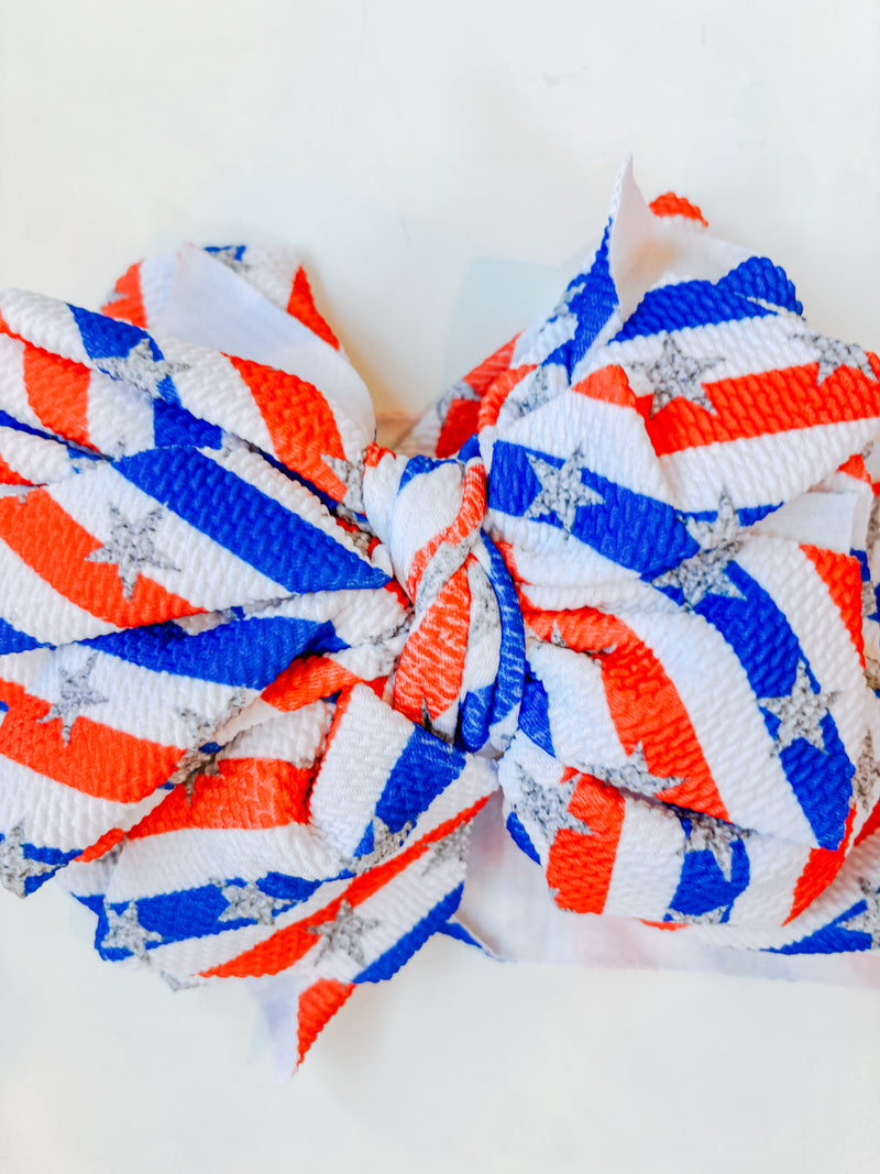 The Biggest Bow Ever (red, white, and blue)