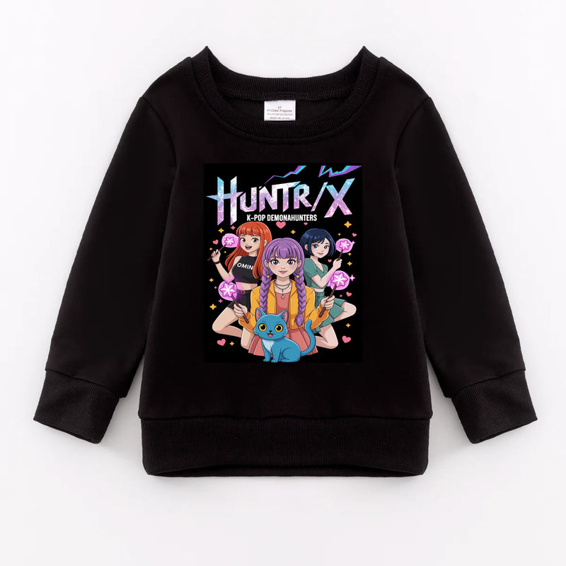 K-Pop Demon Hunters Exclusive Pre-Sale: Crewneck Sweatshirt (black)