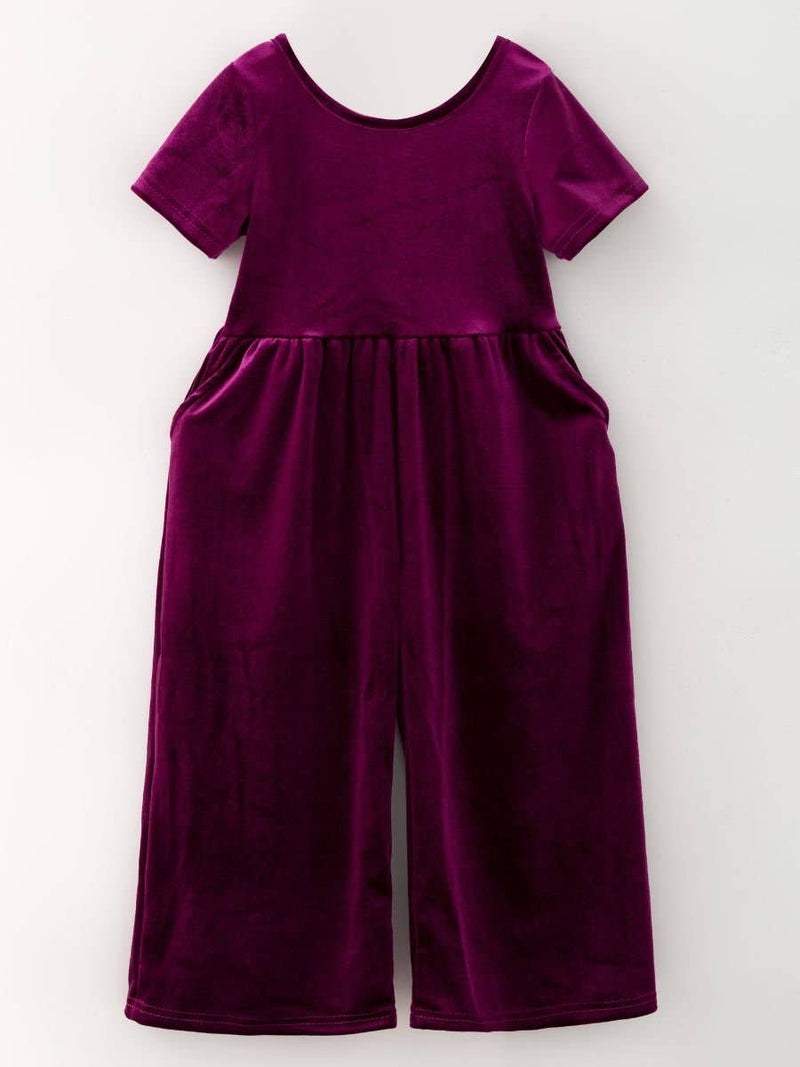 Velvet if you Please Jumpsuit (plum pudding)