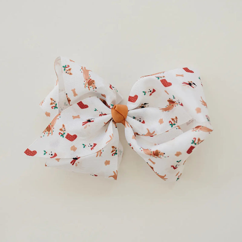 Christmas In July Accessory (holiday puppies bow)