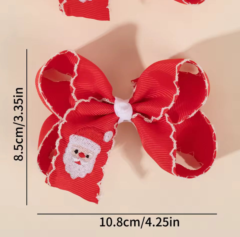 The Holidaze Clips (Red Embroidered Santa)