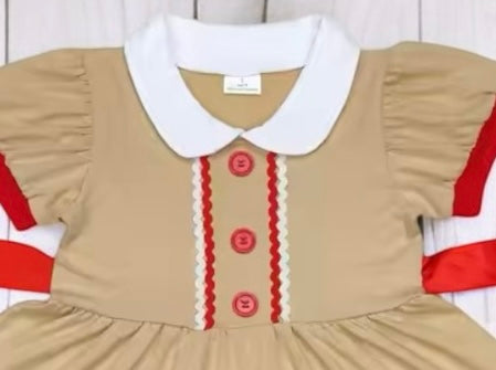 Gingerbread Baby Dress (5T-12Y)