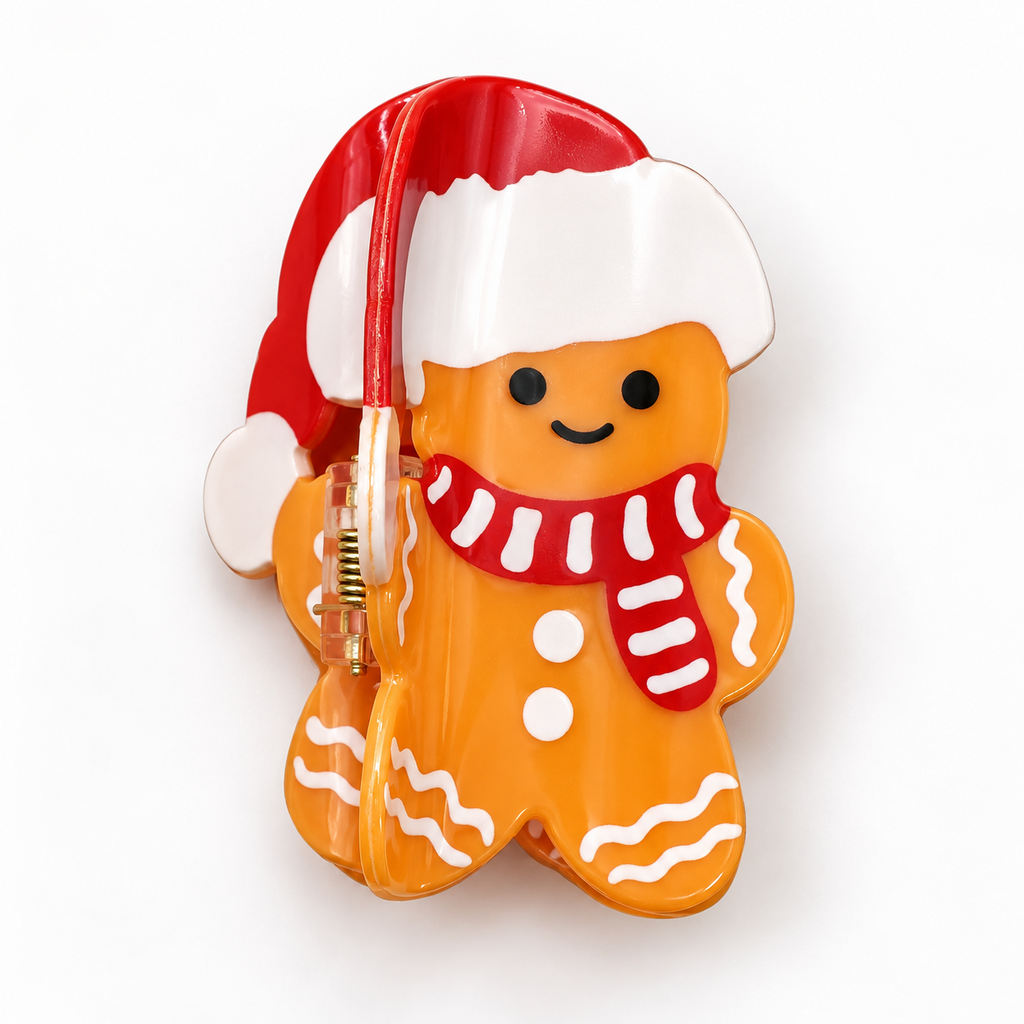 LRW Holiday Claw Clips (Gingerbread)