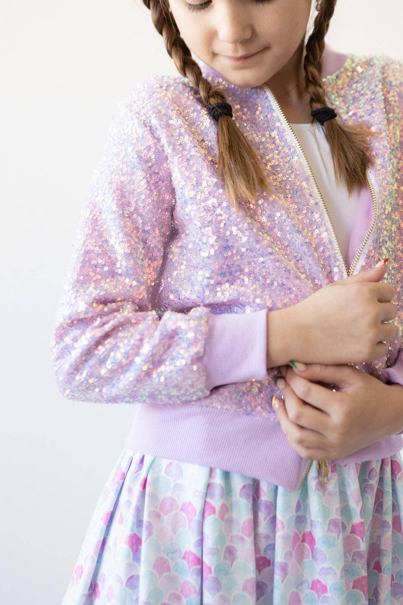 Twinkle & Zip Jacket (lavender)