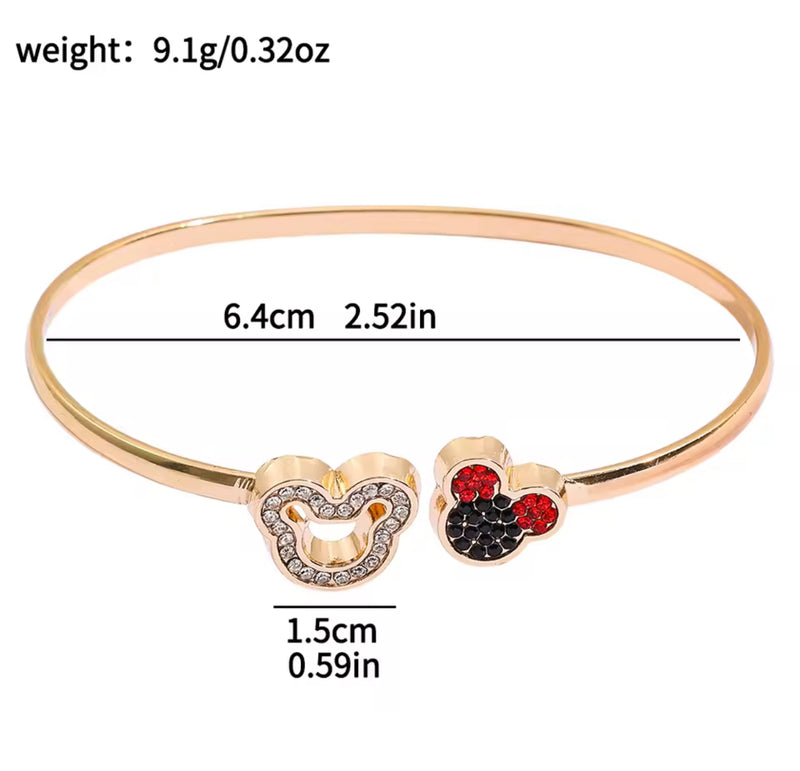 LRW Spring/Summer Accessory Edit (gold/black Minnie Bangle)