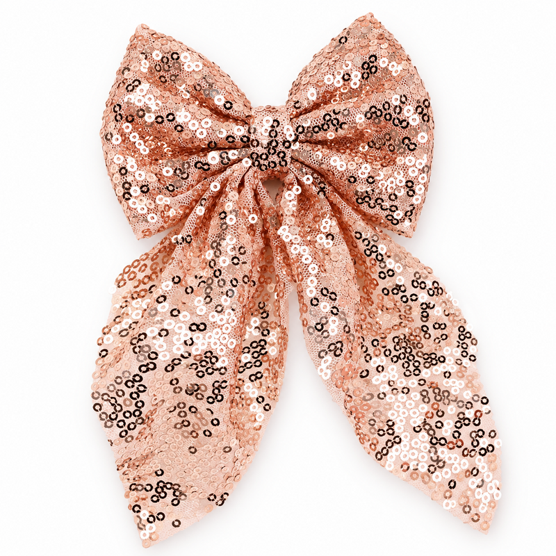 Finishing Touches: Rose Gold Glitter Bow