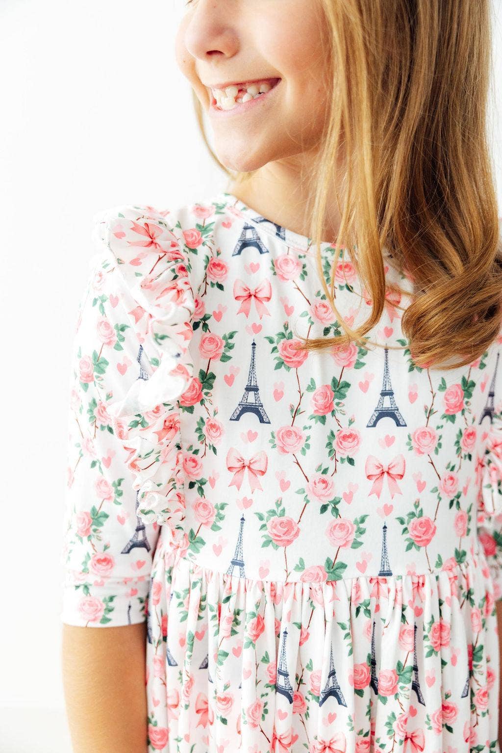 Parisian Petals Twirl Dress