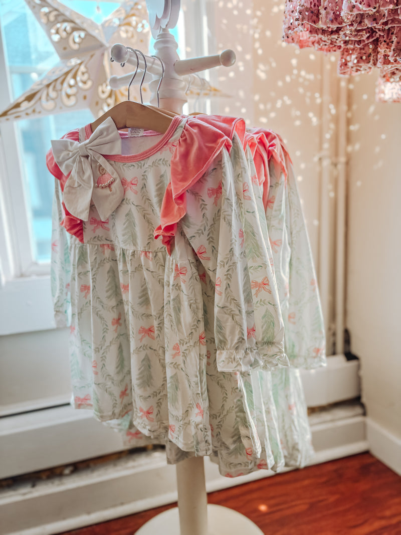 Snow Falling on Cotton Candy Skies Dress (2T-9Y)