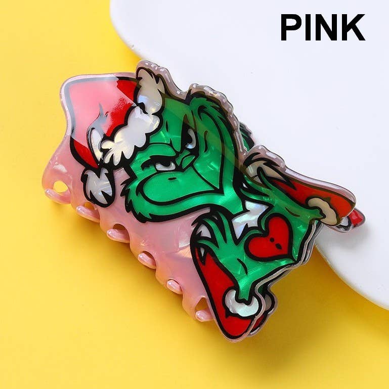 LRW Holiday Claw Clips: Grinch