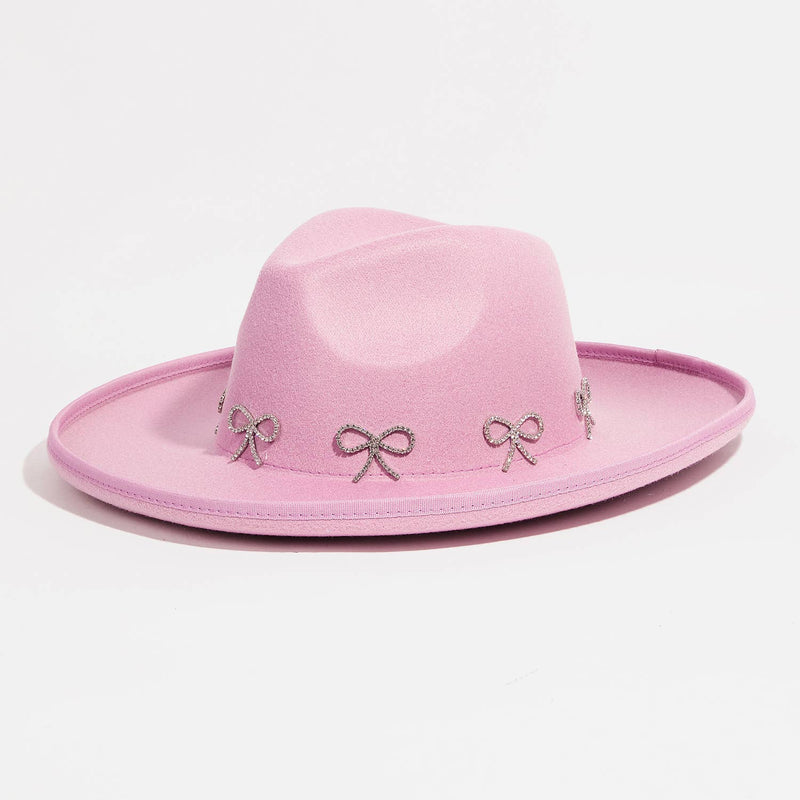 Rhinestone Ribbon Hat