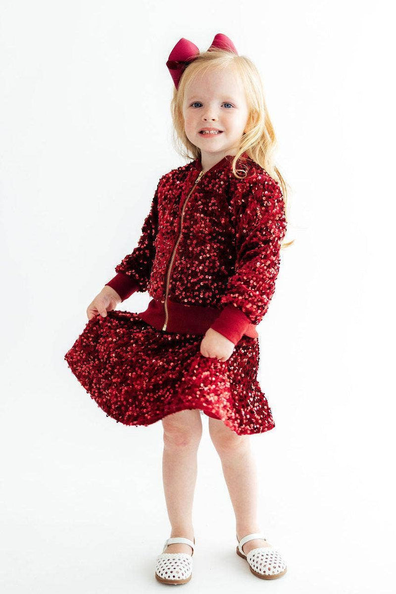 Twinkle & Zip Jacket (cranberry)