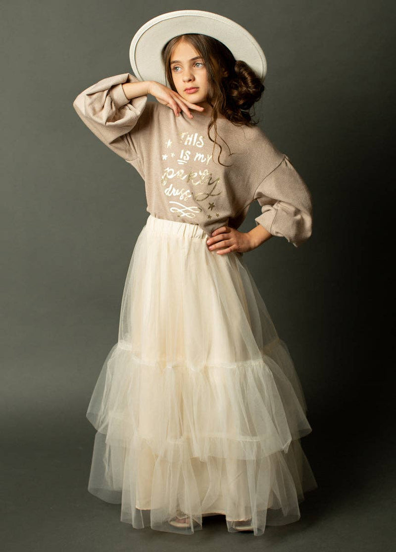 Oatmeal Autumn Skirt