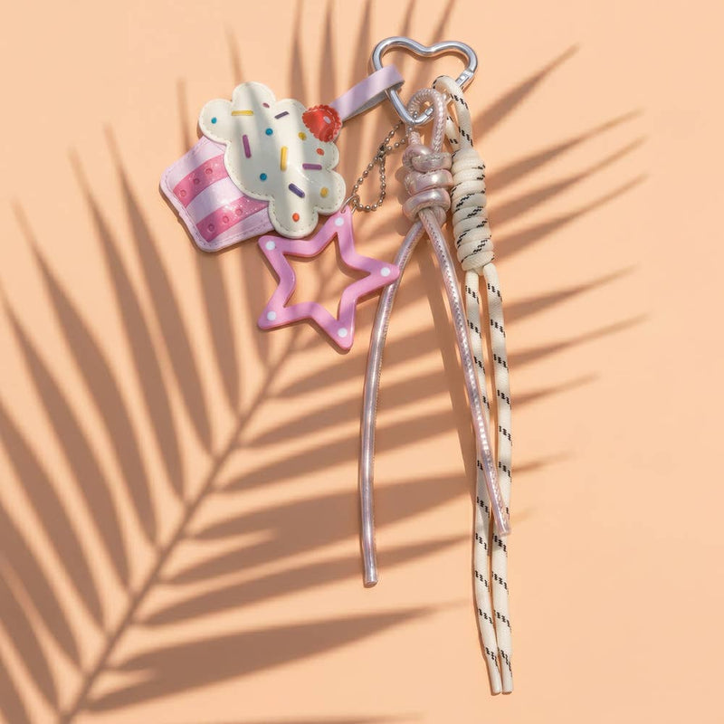 Life is Sweet Cupcake Bag Charm