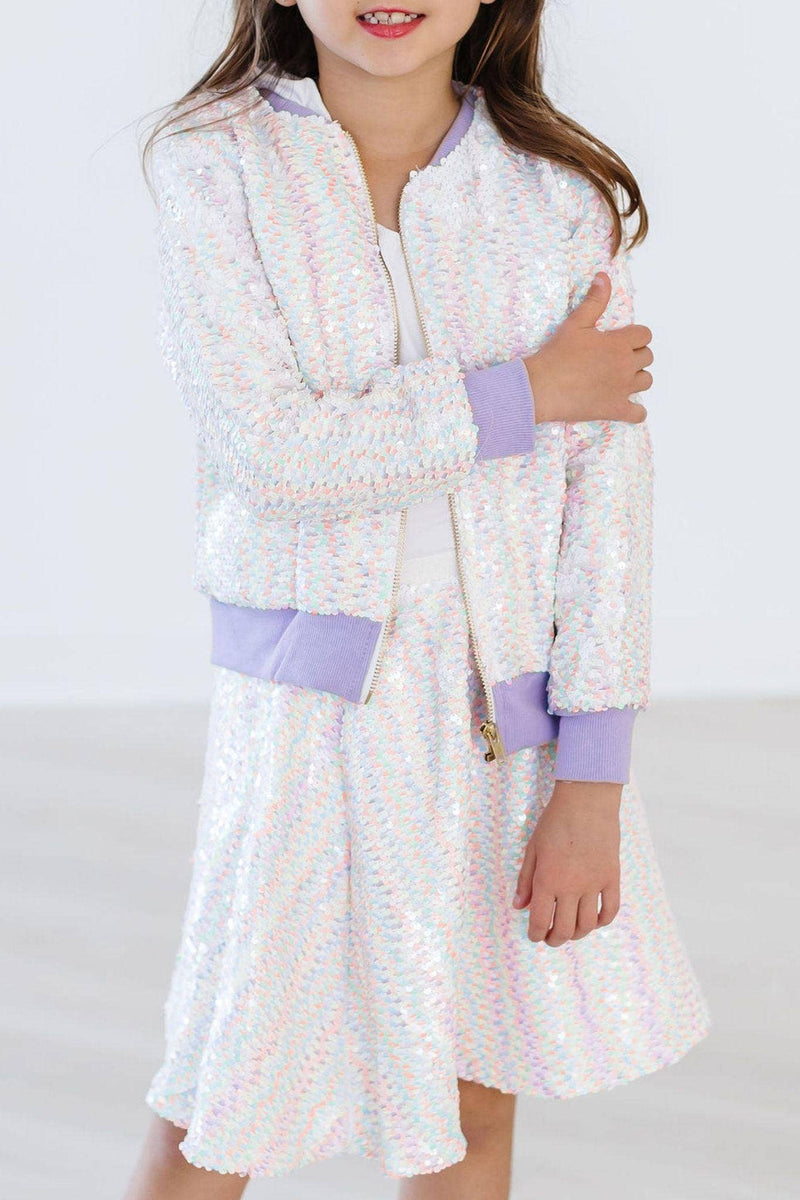 Twinkle and Zip Sequin Jacket (unicorn)