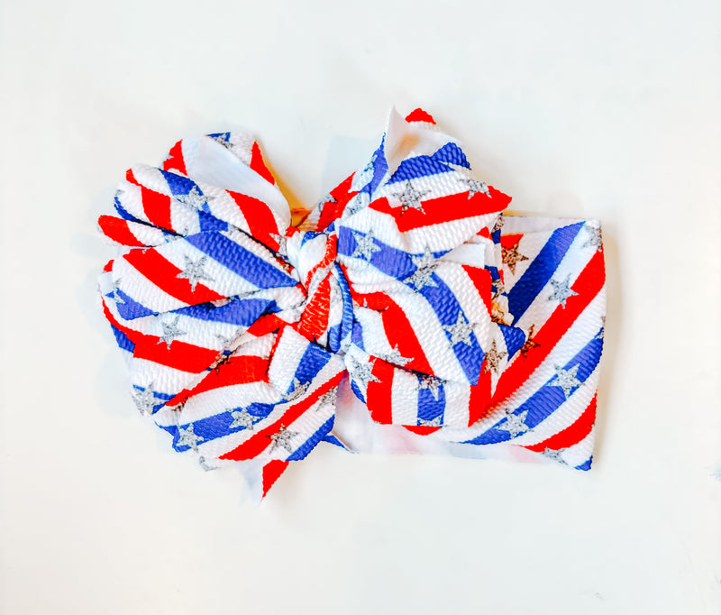 The Biggest Bow Ever (red, white, and blue)