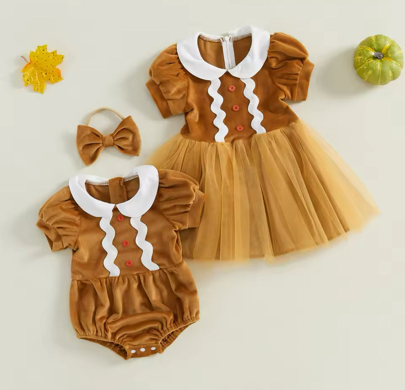 Gingerbread Baby Dress (5T-12Y)