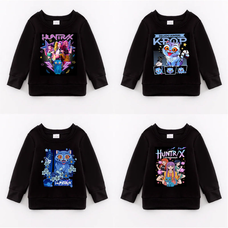 K-Pop Demon Hunters Exclusive Pre-Sale: Crewneck Sweatshirt (black)