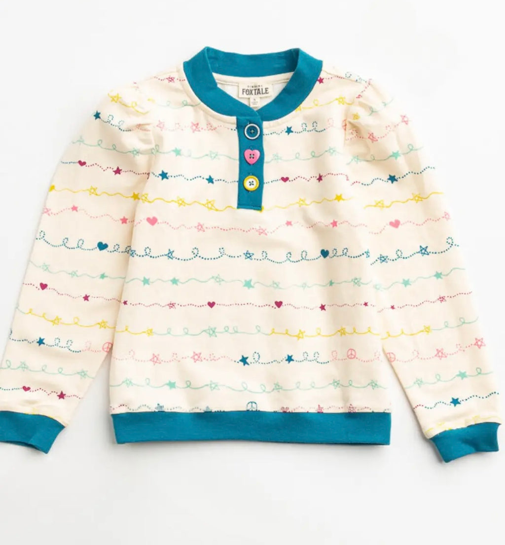 Snowflake Scribbles Top