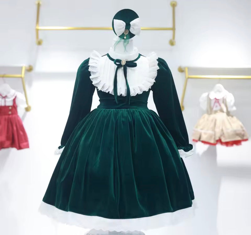 The Snowy Day Dress (green)
