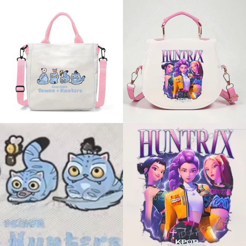 Derpy Tiger Canvas Messenger Bag