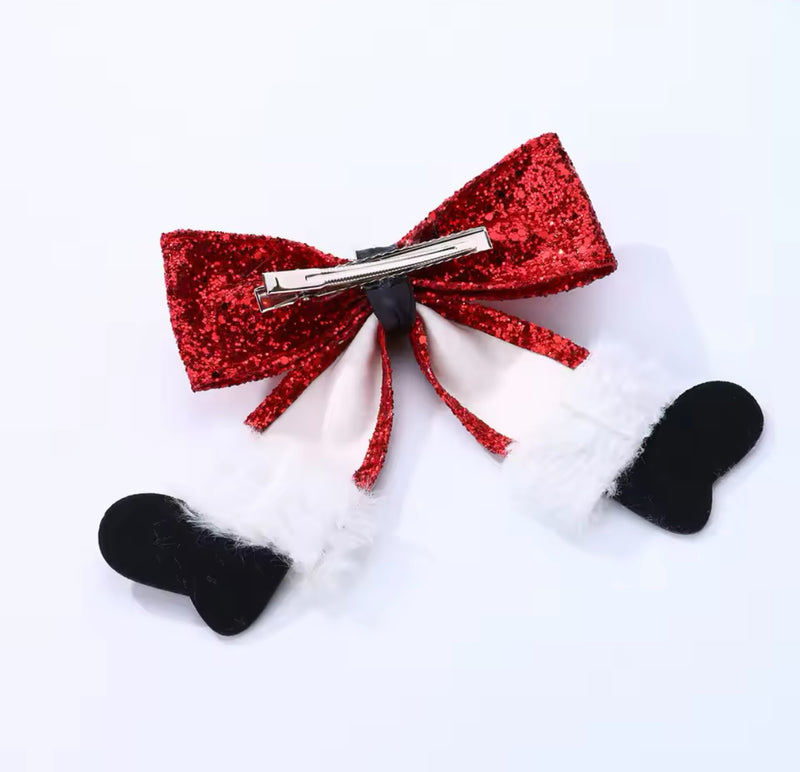 Happy Holidays Hair Clip (Santa)