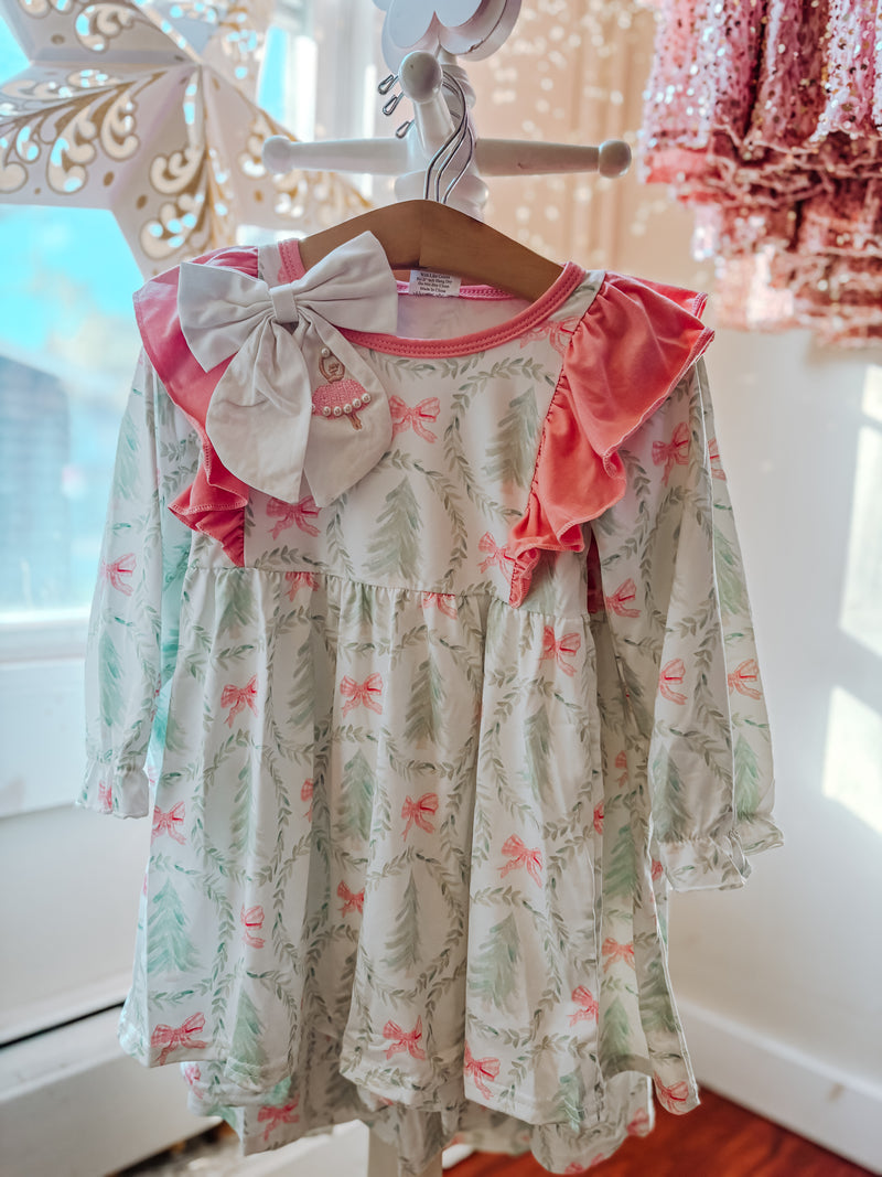 Snow Falling on Cotton Candy Skies Dress (2T-9Y)