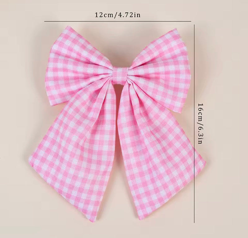 The LRW Hair Accessory Edit (lavender gingham bow)
