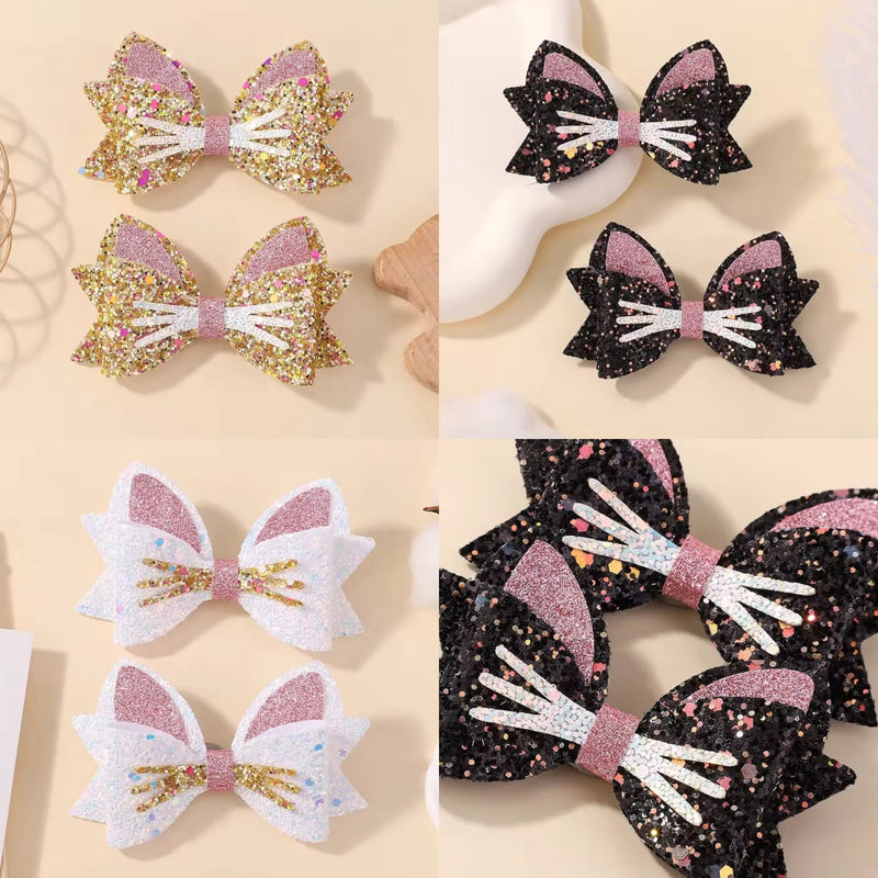 The Glittery Kitty Clips