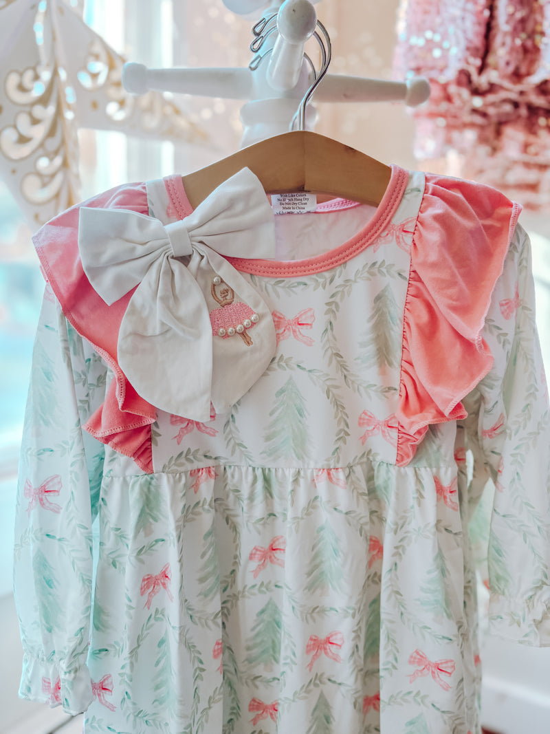 Snow Falling on Cotton Candy Skies Dress (2T-9Y)