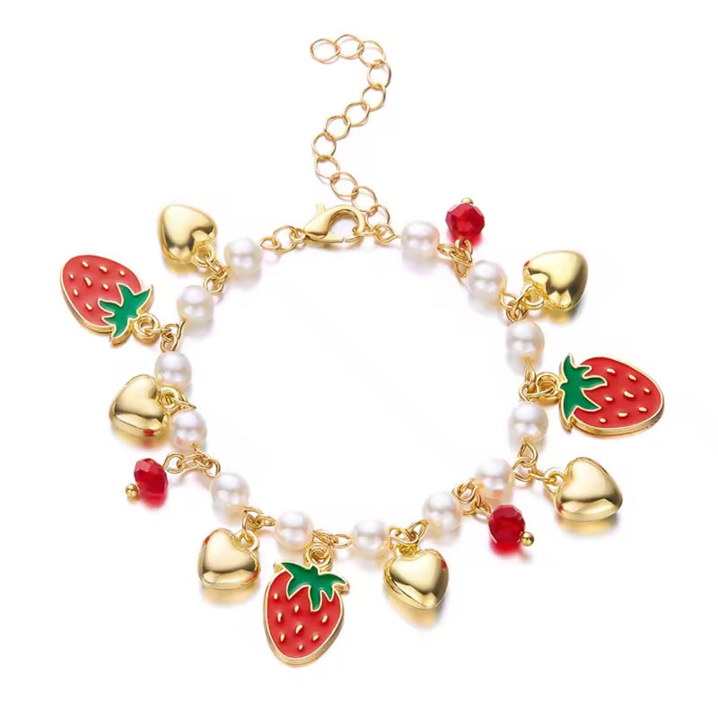 Berry Sweet Charm Bracelet