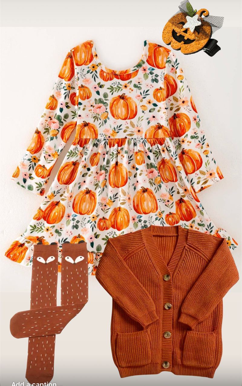 The Perfect Pumpkin Cardigan