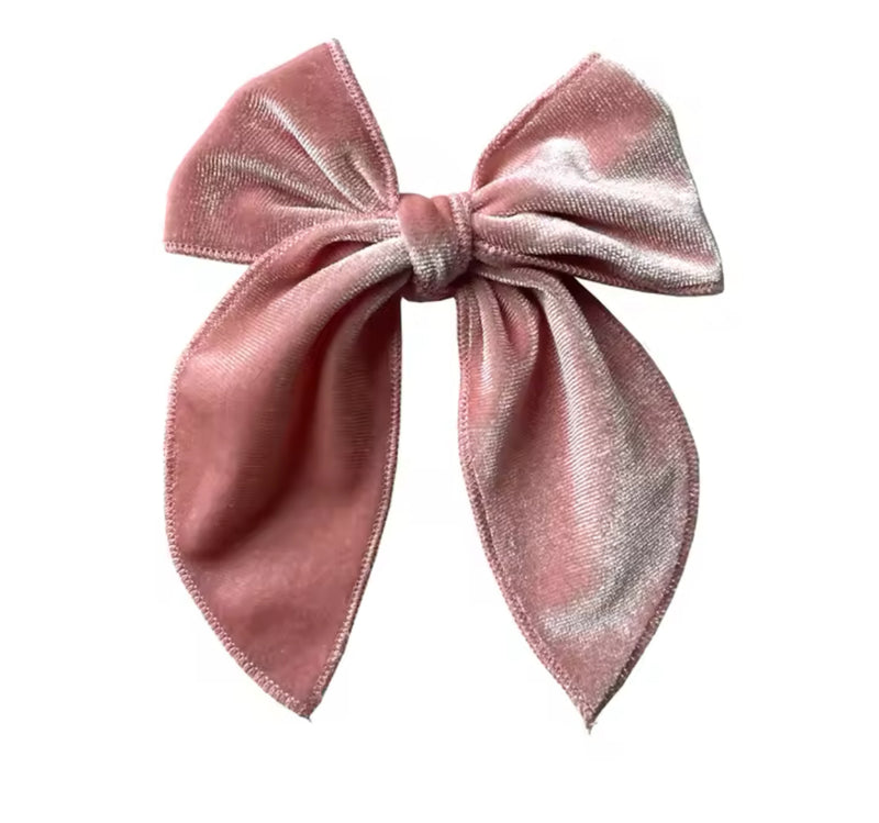 Big Velvet Bow Clip- Autumn Edition