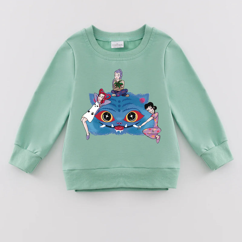 K-Pop Demon Hunters Exclusive Pre-Sale: Crewneck Sweatshirt (mint green)