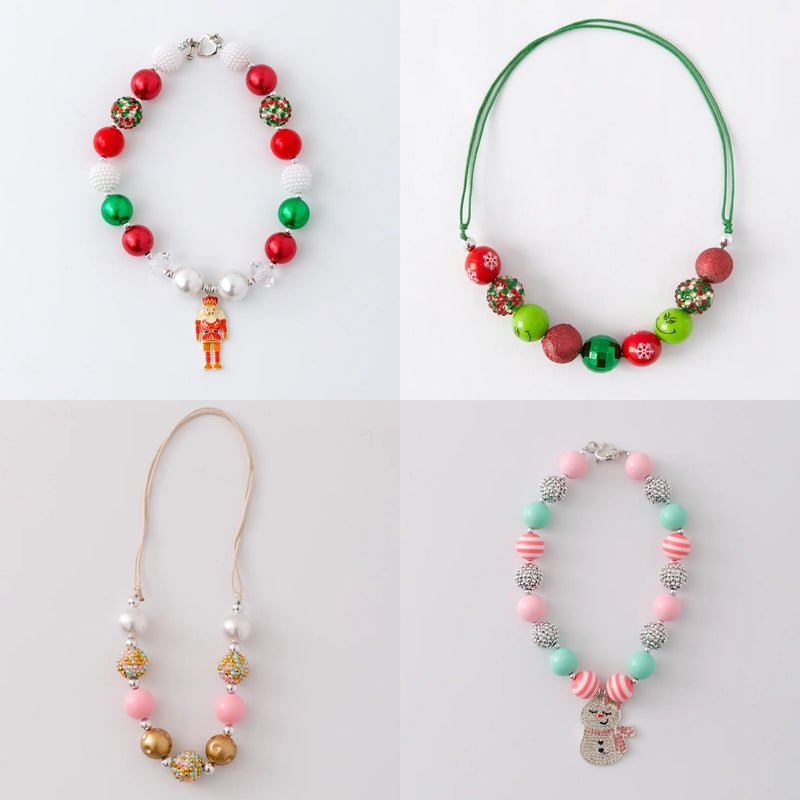 Peppermint Snowman Necklace