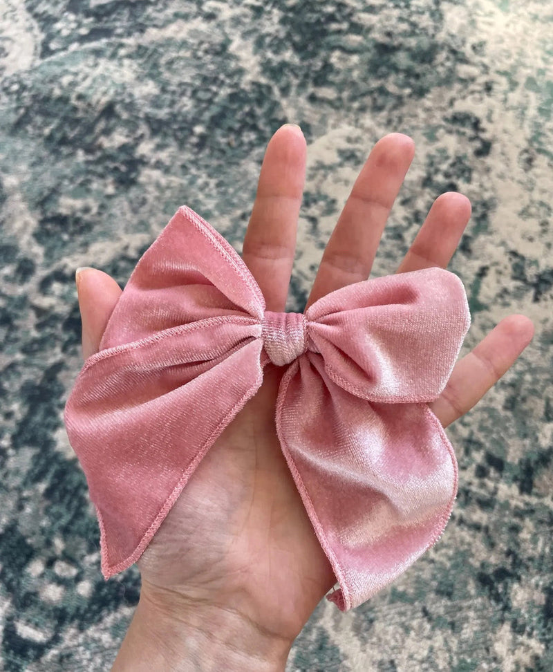 Big Velvet Bow Clip- Autumn Edition