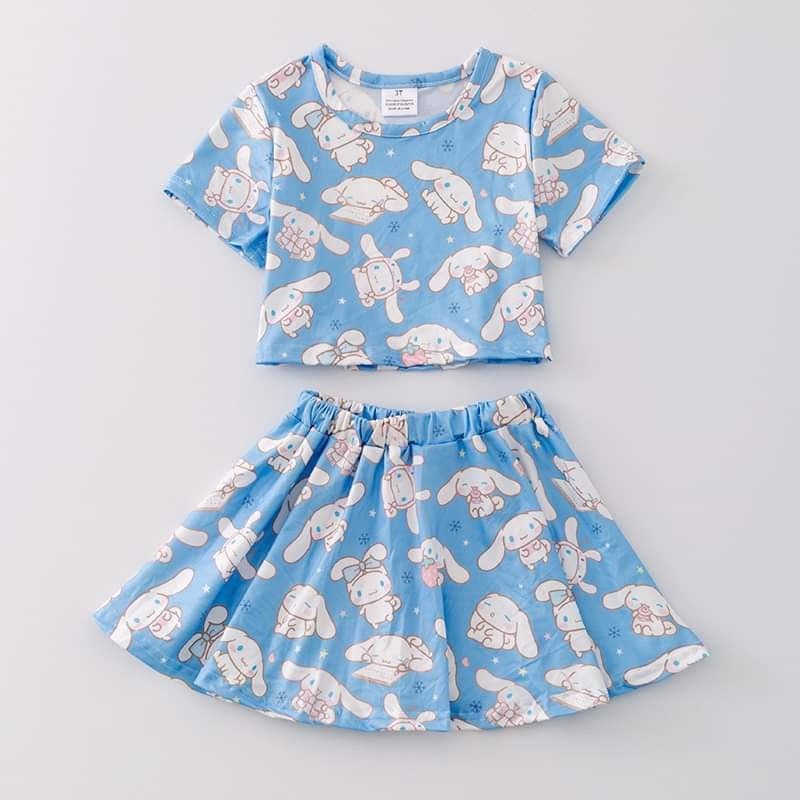 Sweet Sanrio Skirt Set (pale blue Cinnamoroll)