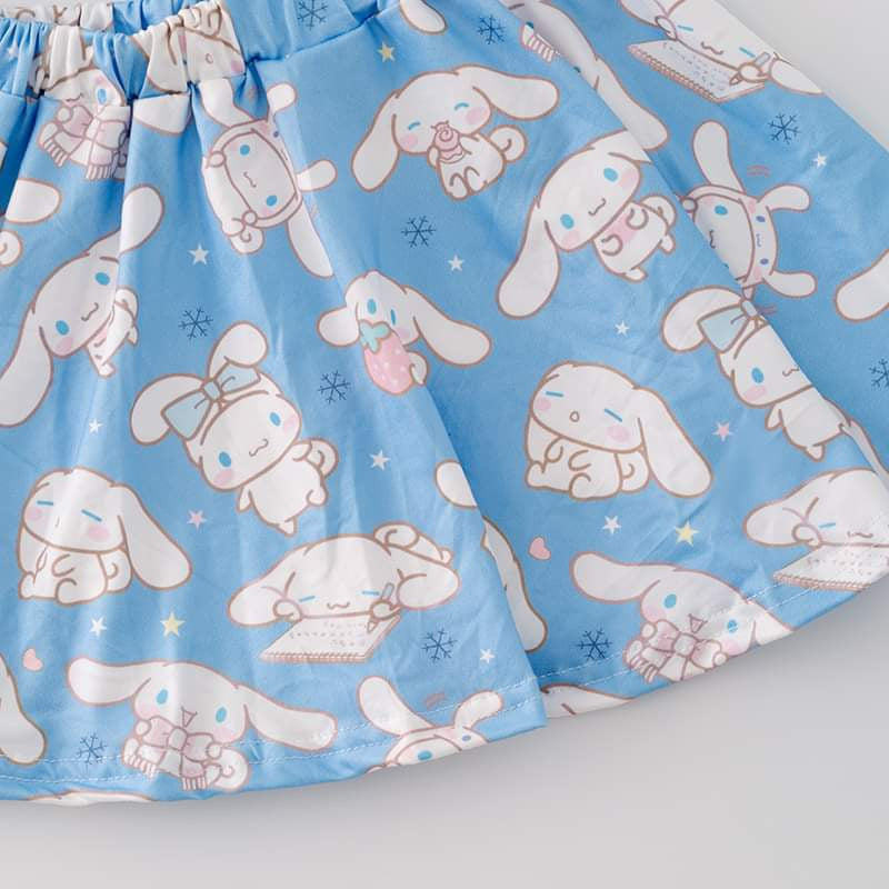 Sweet Sanrio Skirt Set (pale blue Cinnamoroll)