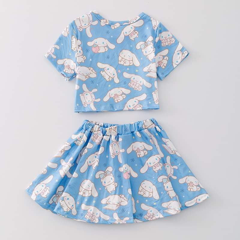 Sweet Sanrio Skirt Set (pale blue Cinnamoroll)