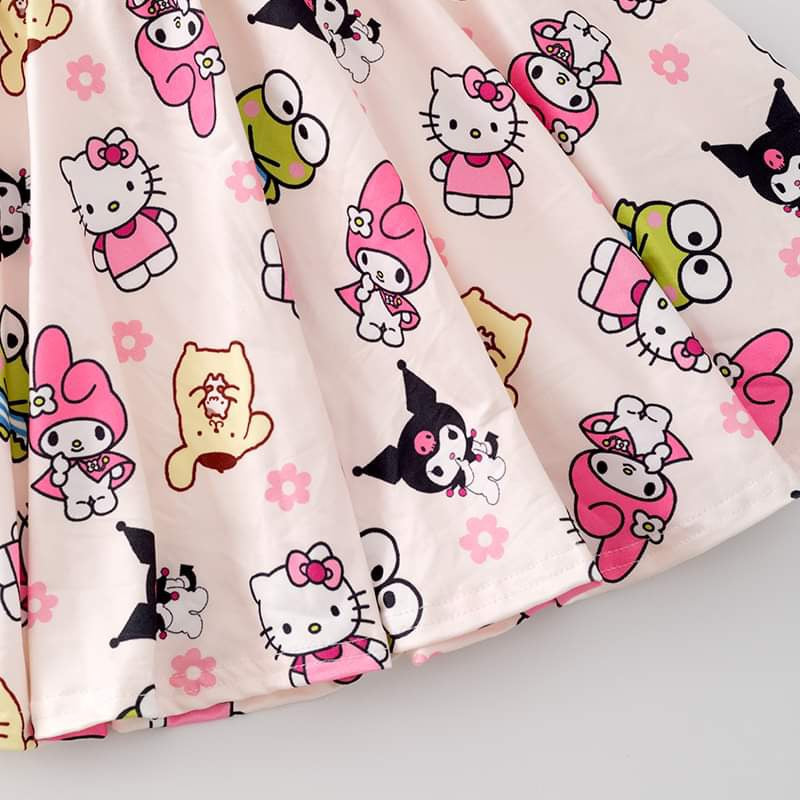 Sweet Sanrio Skirt Set (ivory friends)